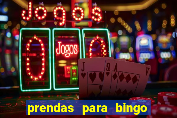 prendas para bingo de natal